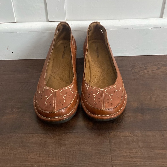 Naturalizer Shoes - Vintage Naturalizer Leather Embroidered Boho Wedge Sandal Women’s Size 8